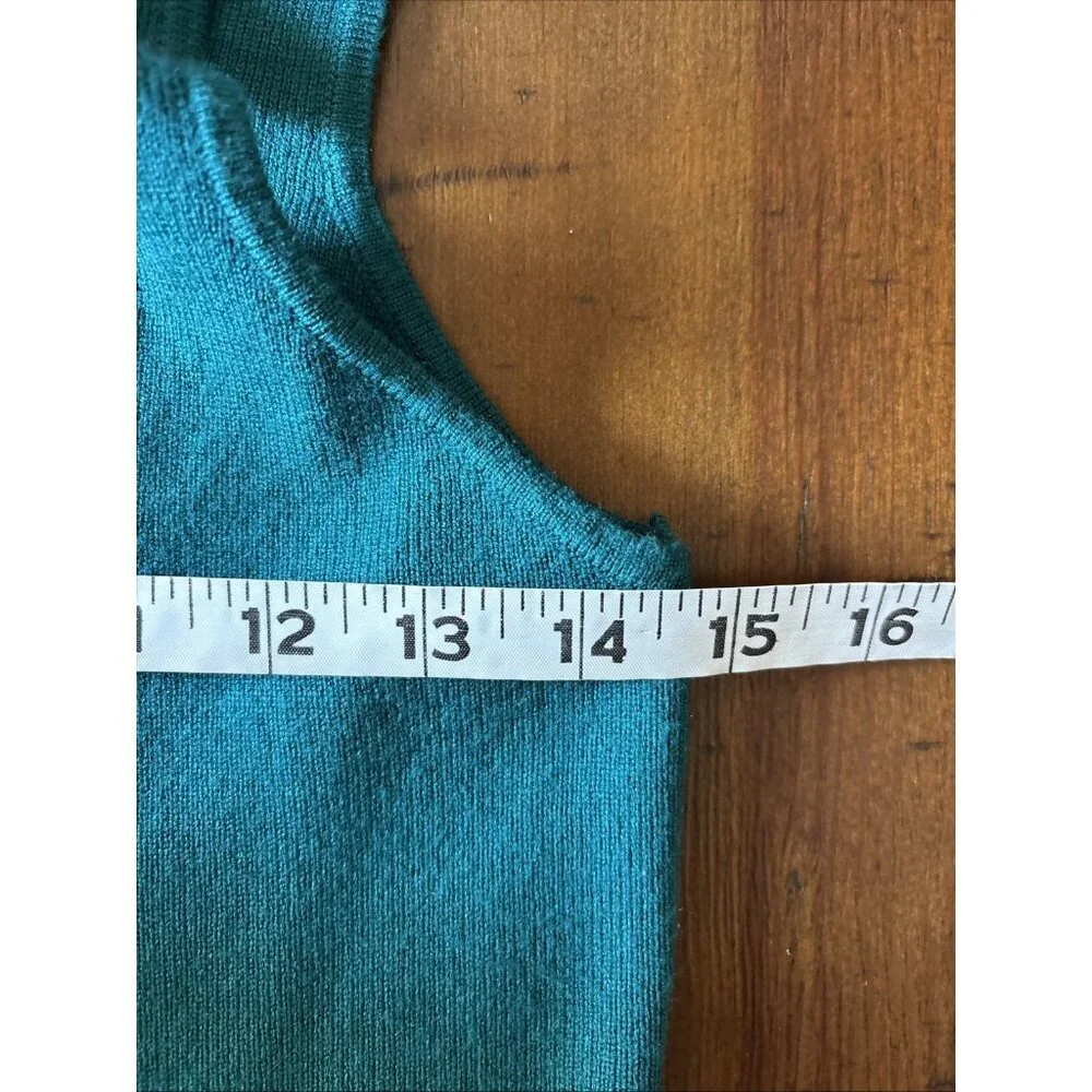 Willow & Wind Teal Knit Dress Size Large Fitted NWT - Picture 4 of 7